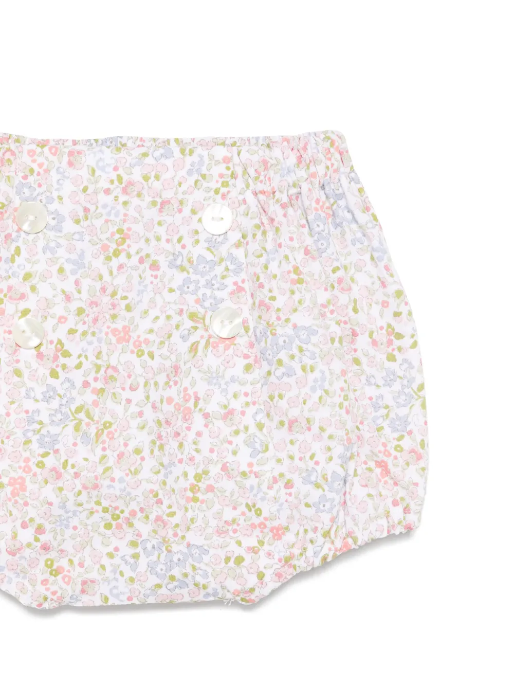 Siola Broekje met bloemenprint Wit