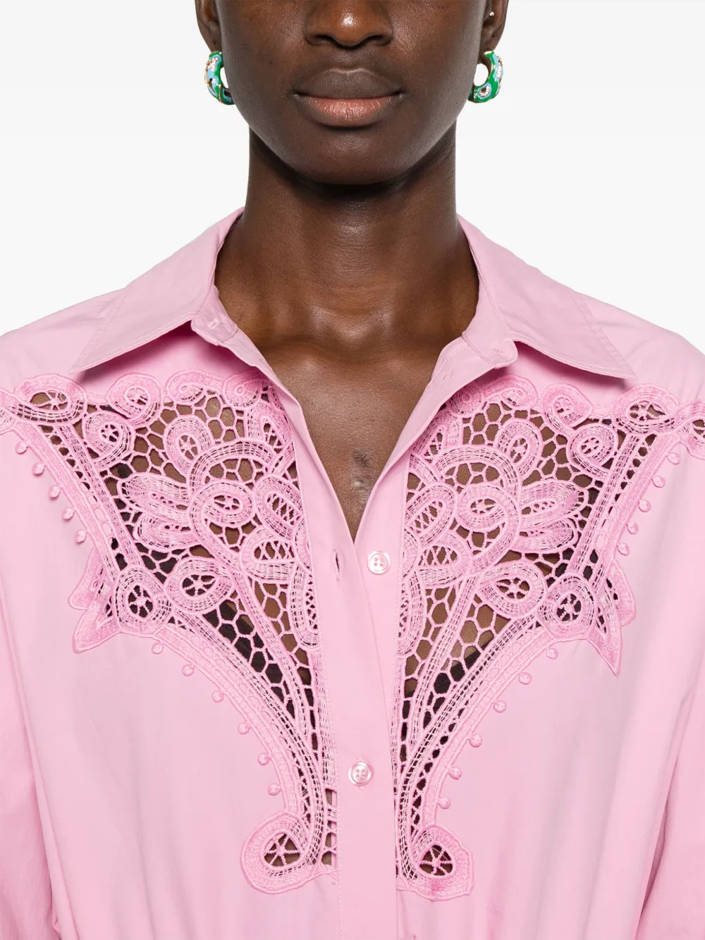 Essentiel Antwerp Haze midi-jurk Roze