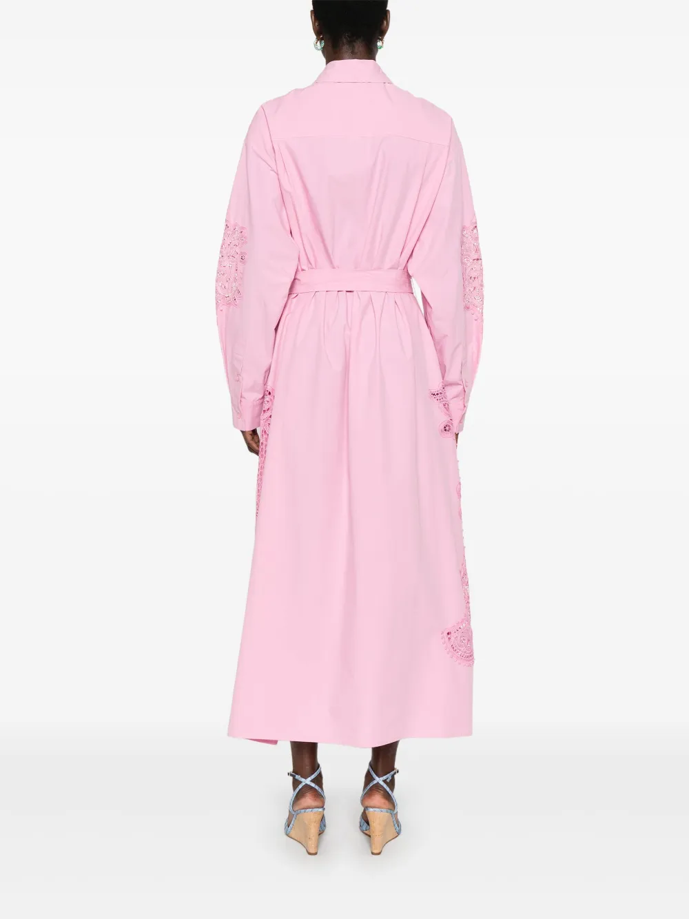 Essentiel Antwerp Haze midi-jurk Roze