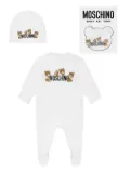 Moschino Kids cotton babygrow set - White