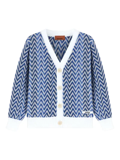 Missoni Kids chevron-pattern cardigan