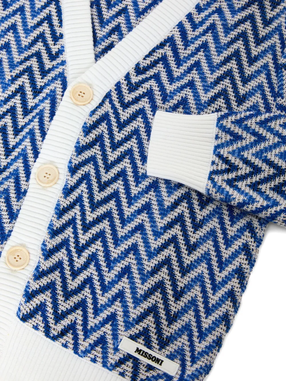 Missoni Kids Vest met chevron patroon Blauw