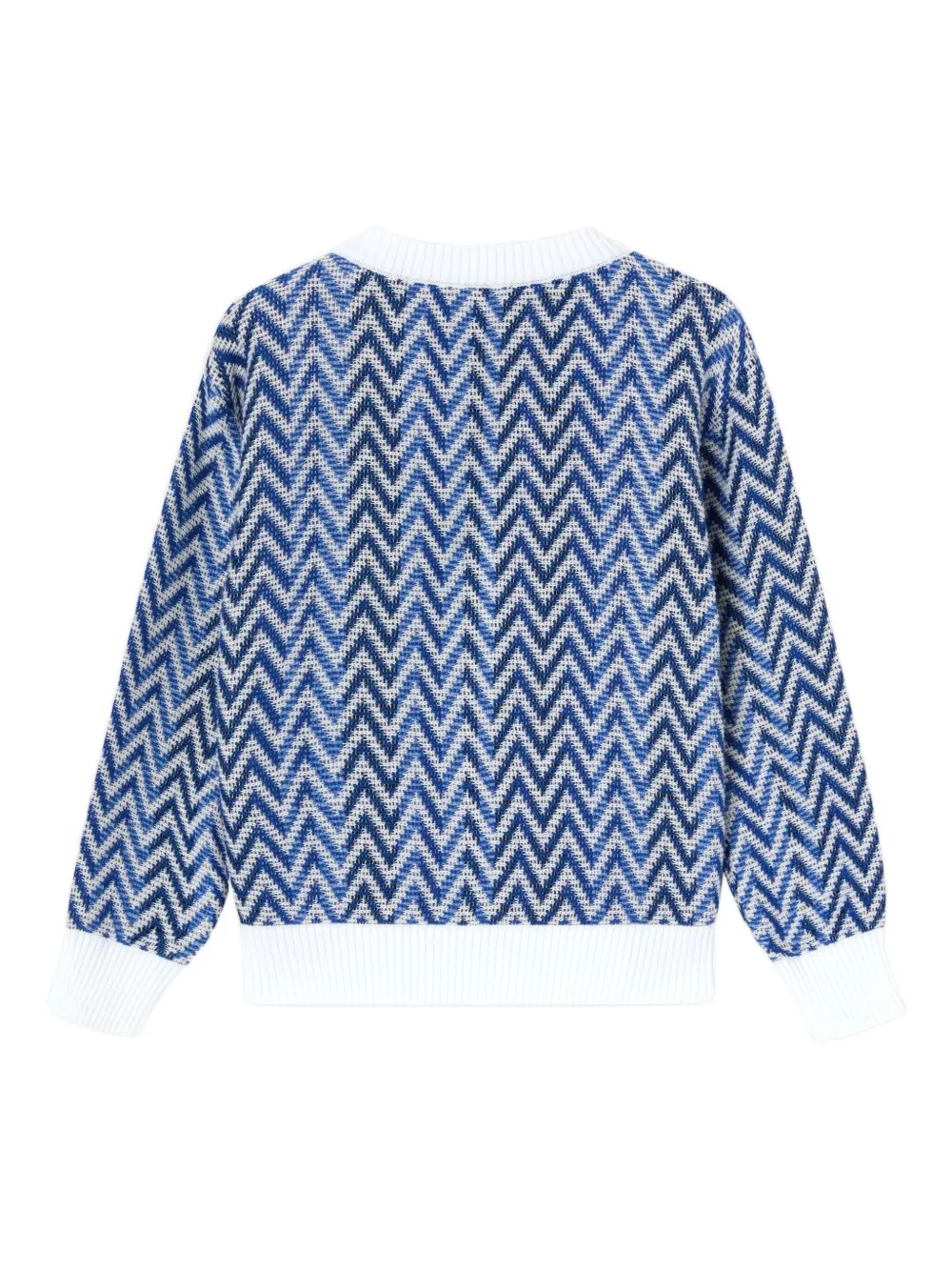 Missoni Kids Vest met chevron patroon Blauw