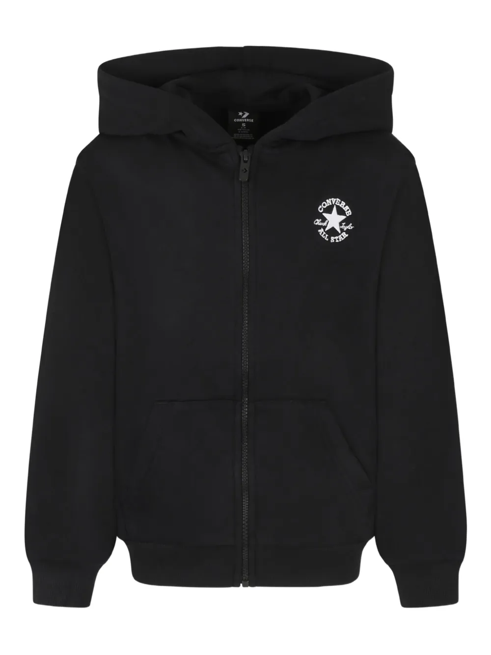 Converse Kids zip-up hoodie | Black | Image 1
