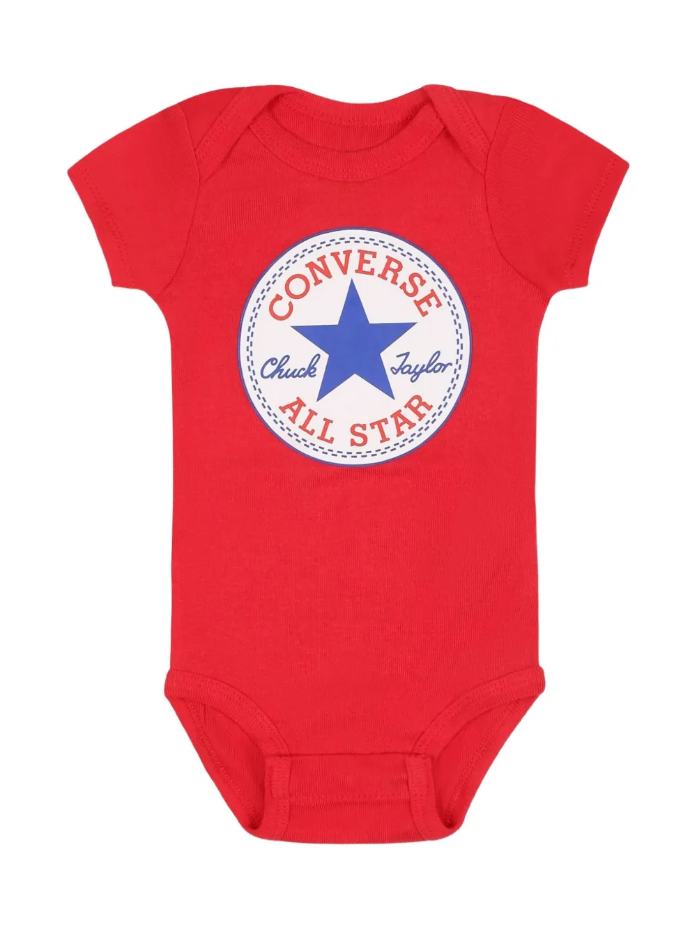Converse Logo Babygrow Set In Red