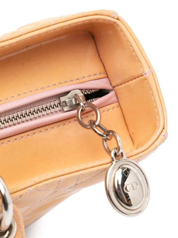 Christian Dior Pre-Owned 2012 Large Patent Cannage Lady Dior