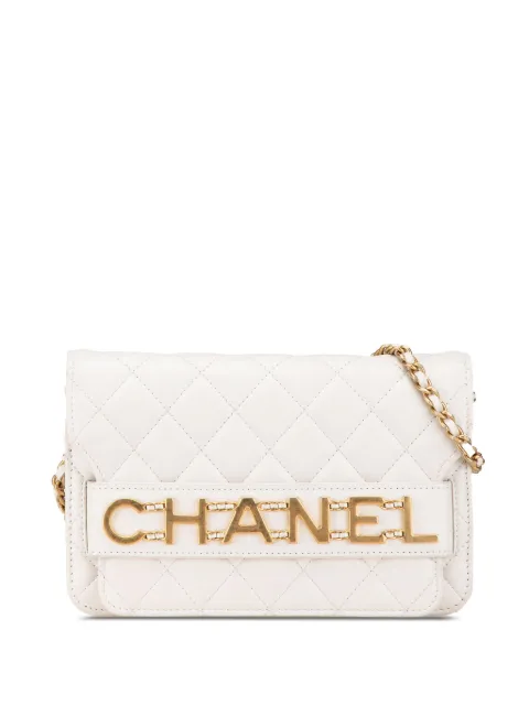 CHANEL Pre-Owned 2019 Calfskin Enchained Flap Wallet on Chain crossbody bag