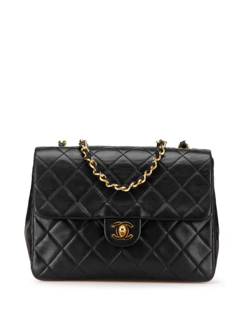 CHANEL Pre-Owned 1989-1991 Mini Square Classic Lambskin Flap crossbody bag