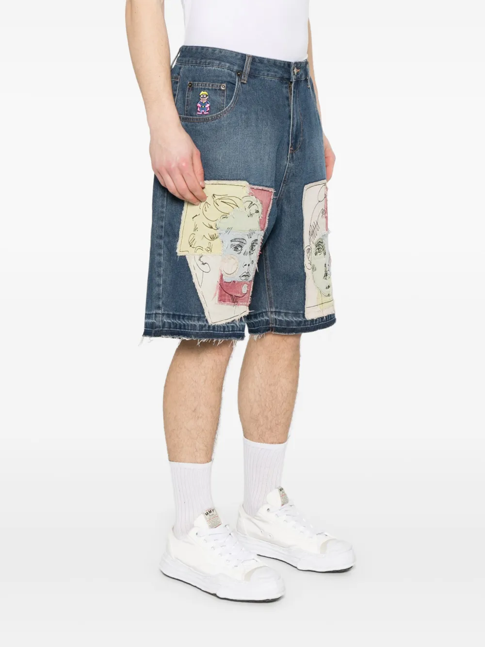 KidSuper Denim shorts Blauw