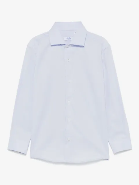 Siola chemise en soie à logo jacquard
