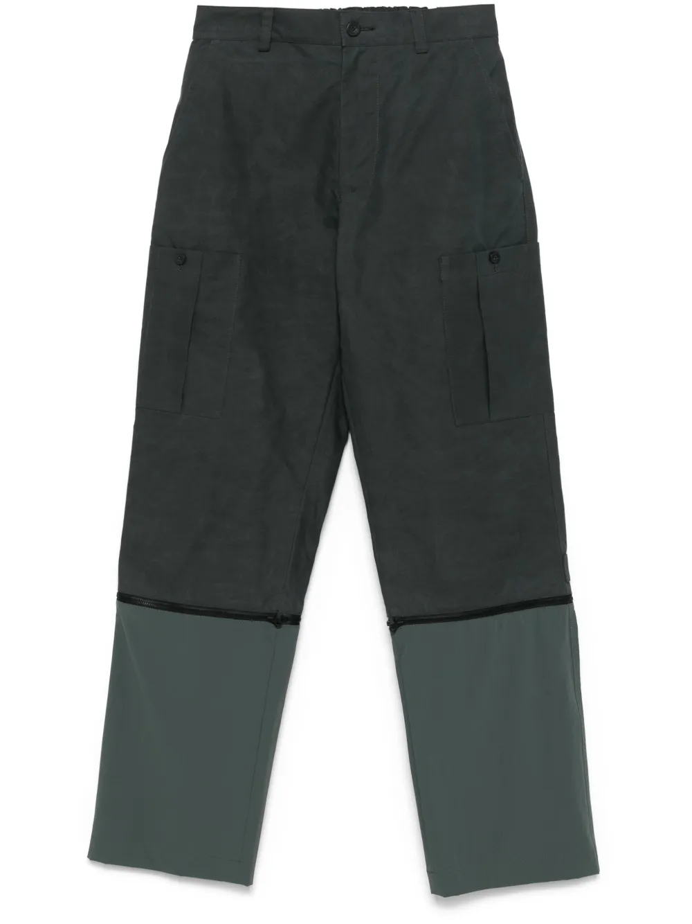 waxed cotton cargo trousers