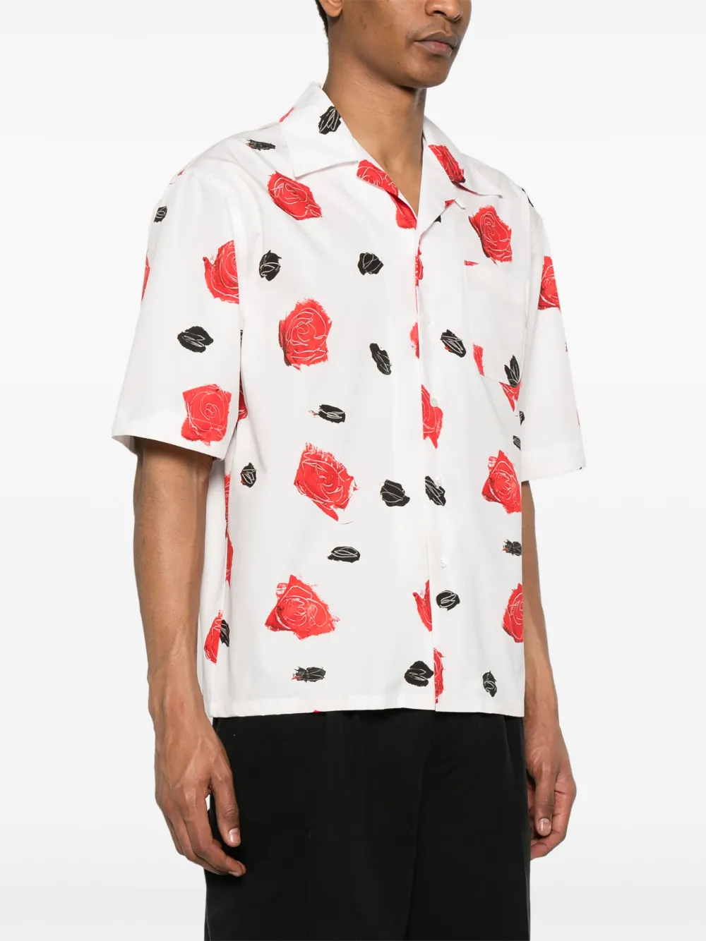 Marni Overhemd met bloemenprint Wit