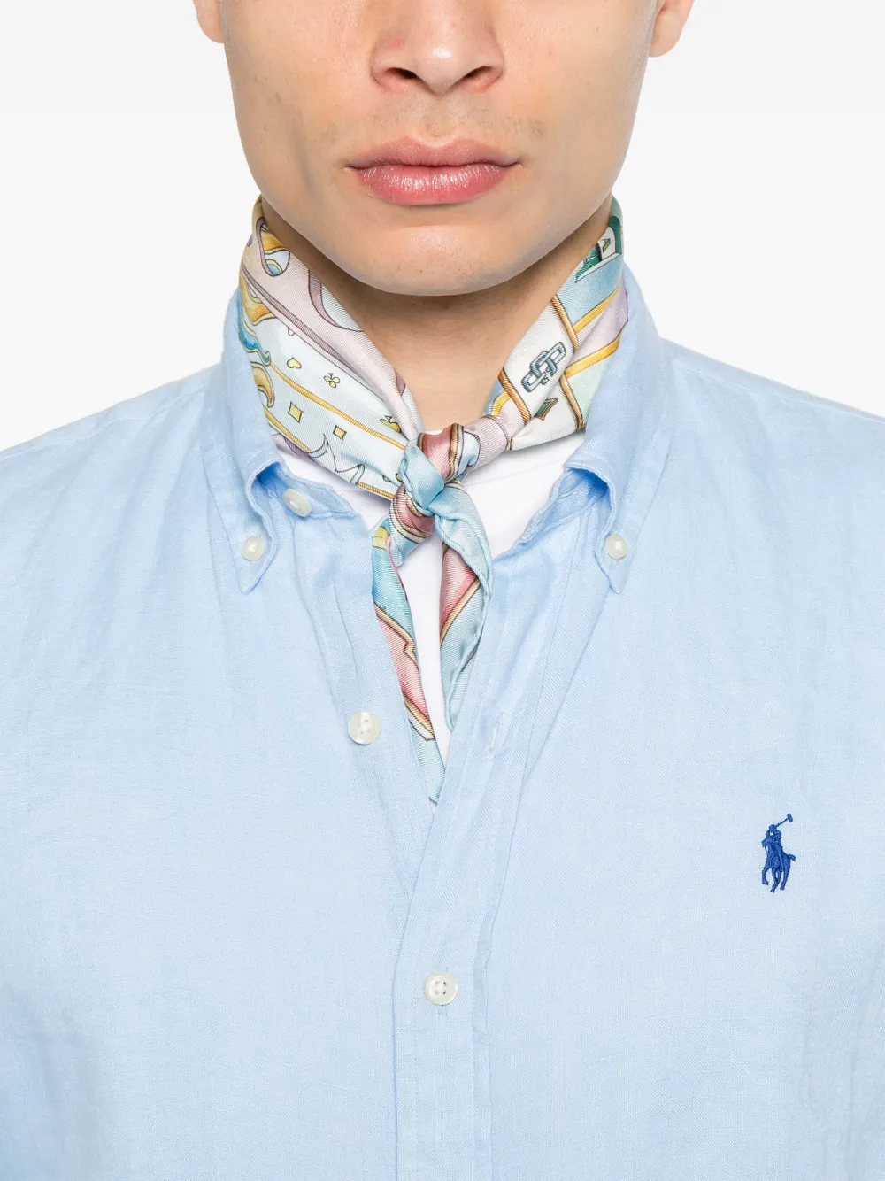 Polo Ralph Lauren Linnen overhemd Blauw
