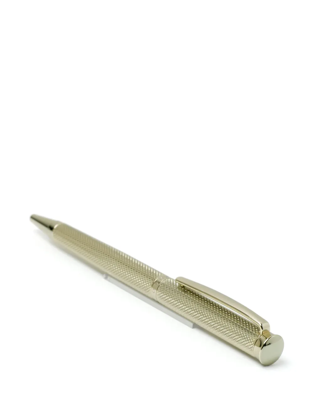 Hugo Boss Engraved-logo Ballpoint Pen In Gold