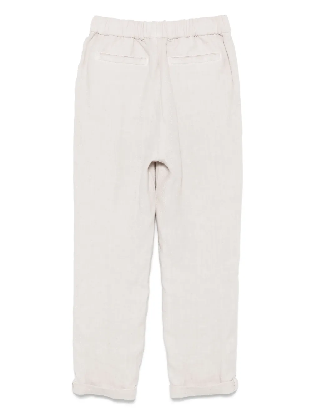Brunello Cucinelli Kids Linnen broek Beige