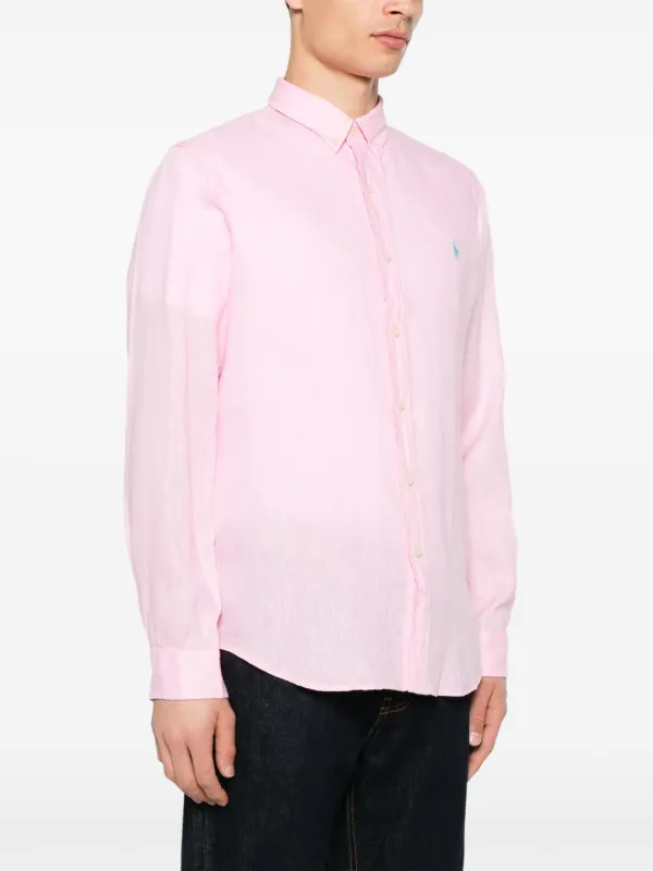 Polo Ralph Lauren リネンシャツ | ピンク | FARFETCH JP