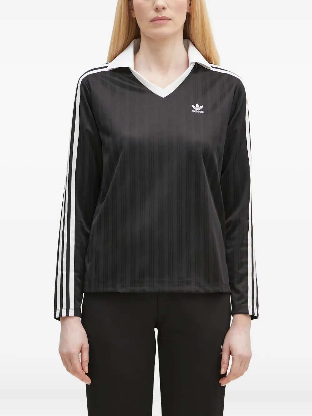 adidas Polo con scollo a V - Nero