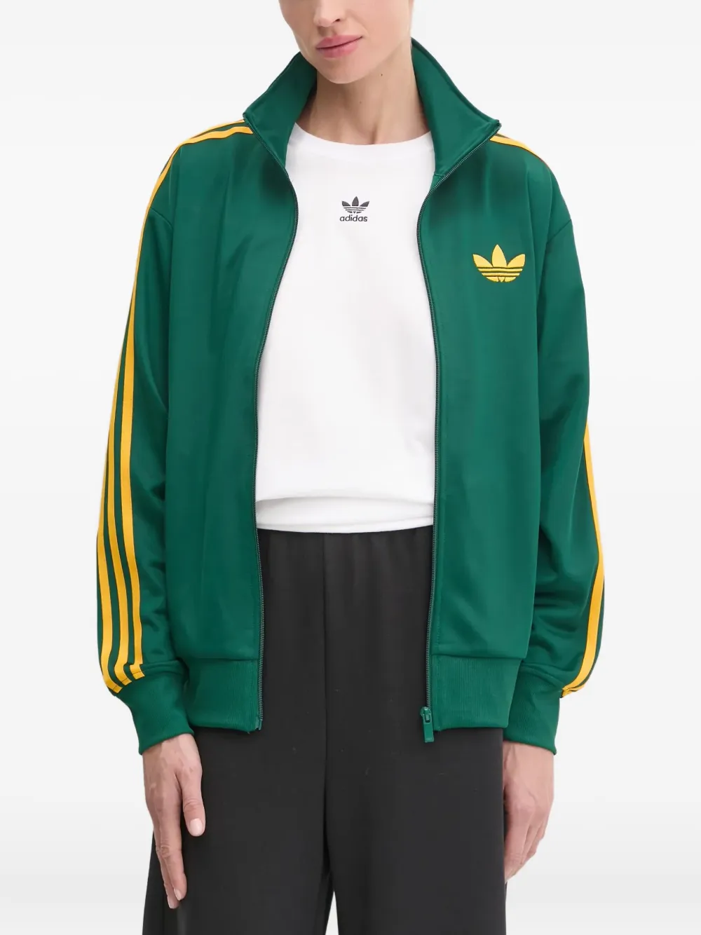 Adidas Originals Firebird 3-stripe Track Jacket In Green