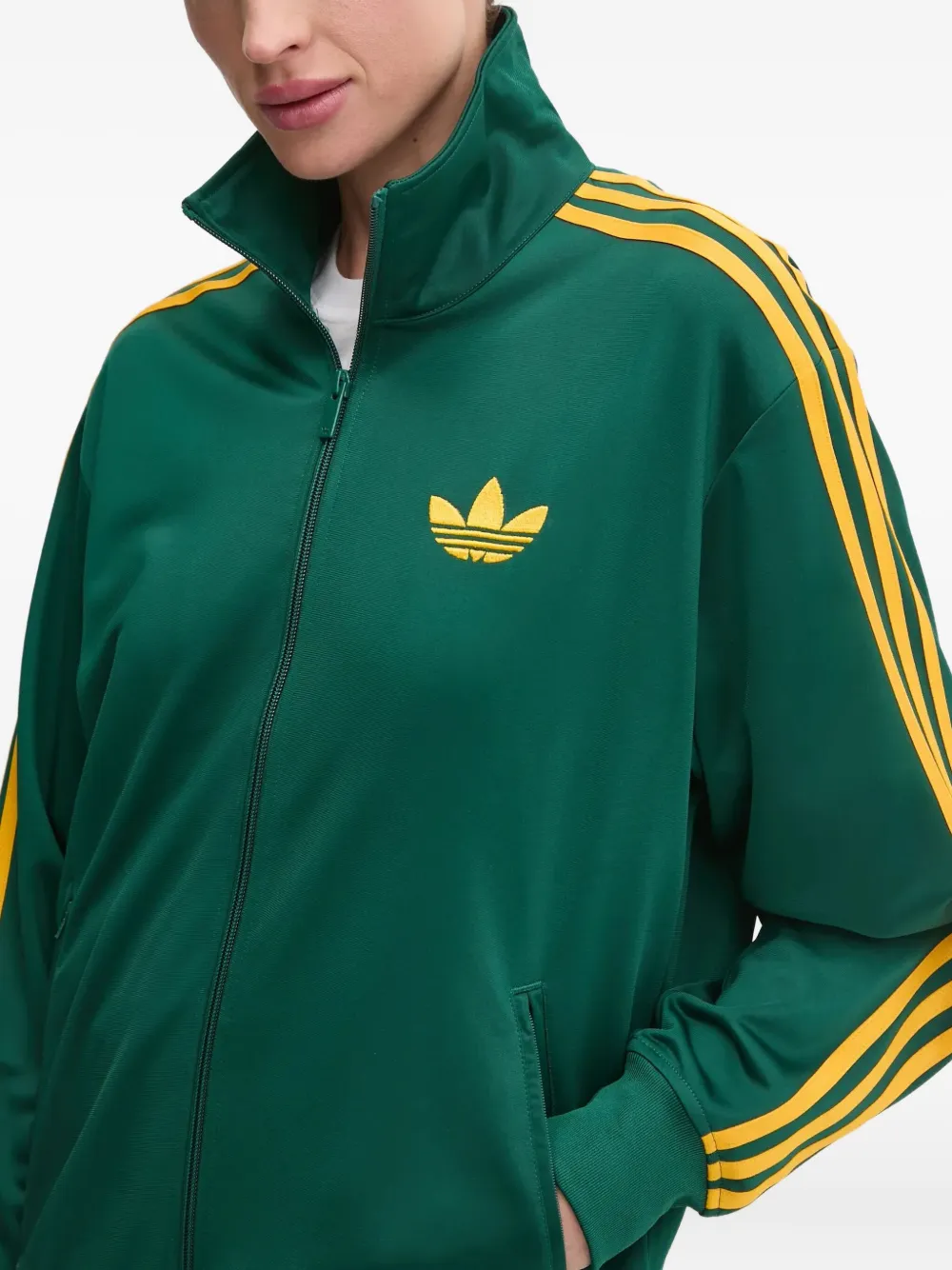 Adidas Originals Firebird 3-stripe Track Jacket In Green