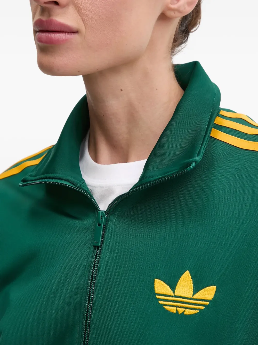 Adidas Originals Firebird 3-stripe Track Jacket In Green