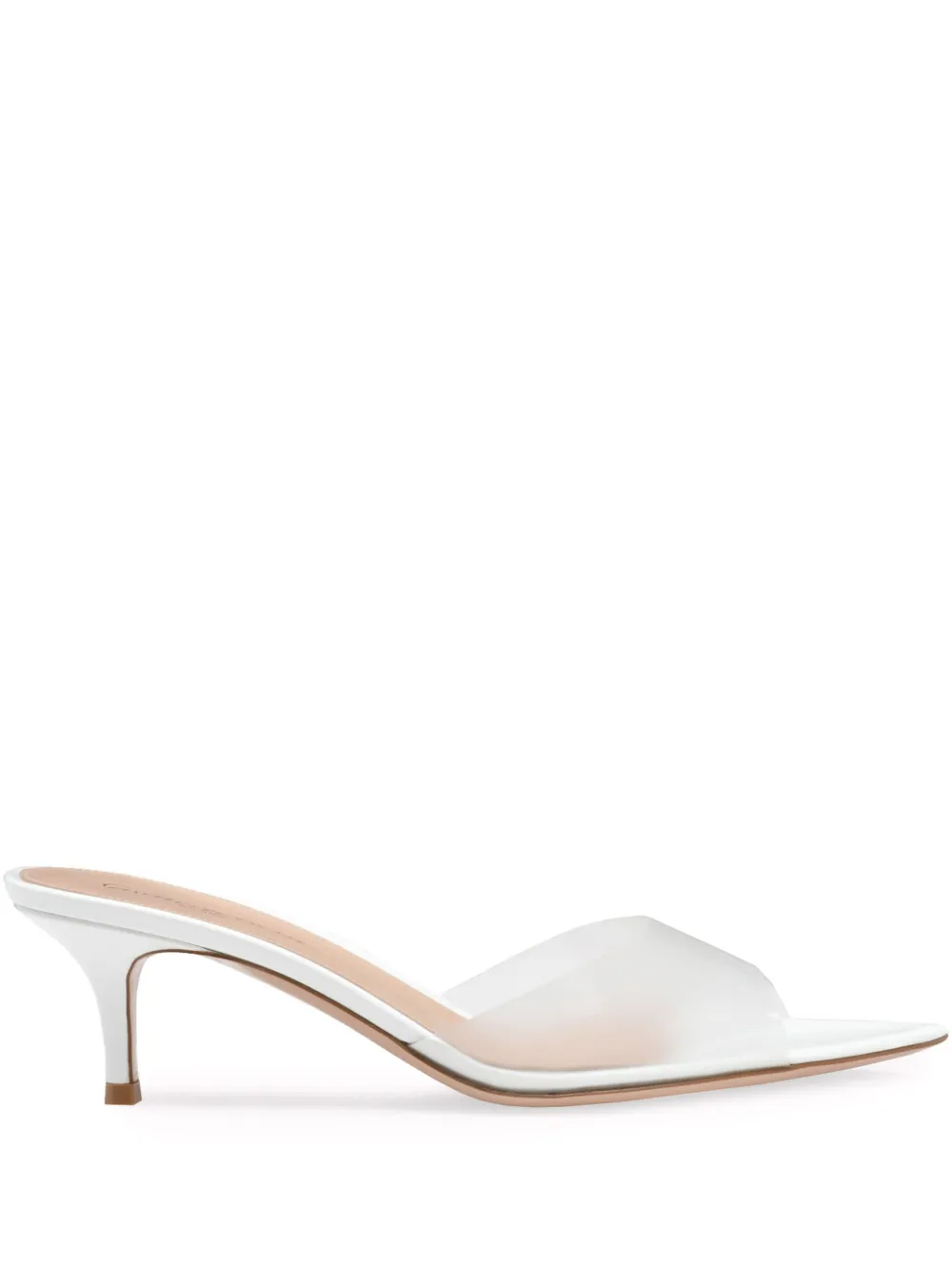 Gianvito Rossi 55mm Elle mules White