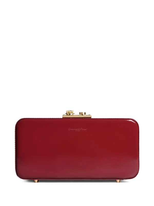 Gianvito Rossi Valì Clutch in Red