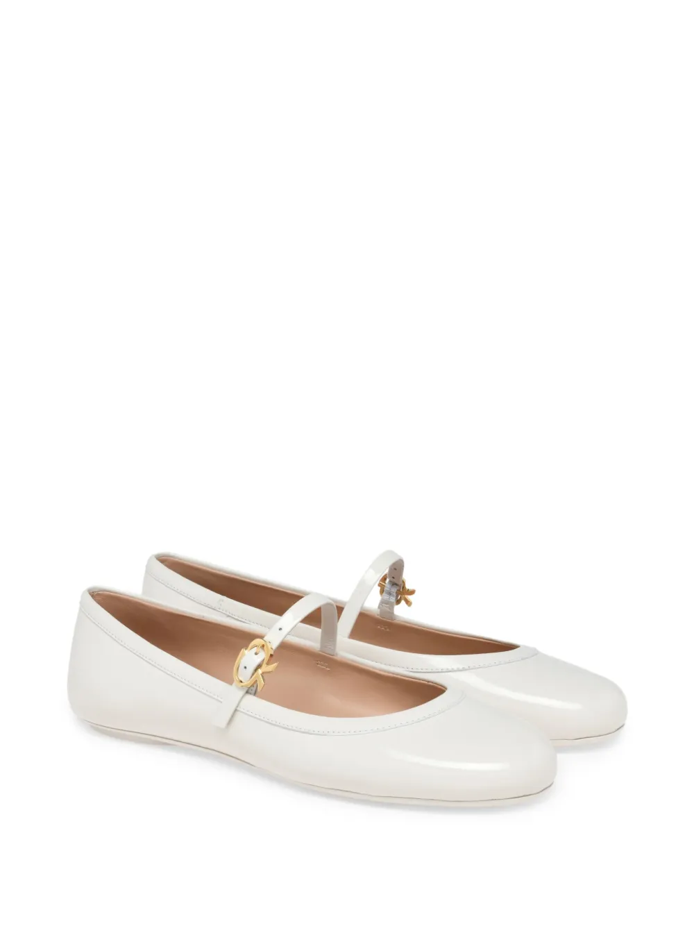 Gianvito Rossi Carla ballet flats White