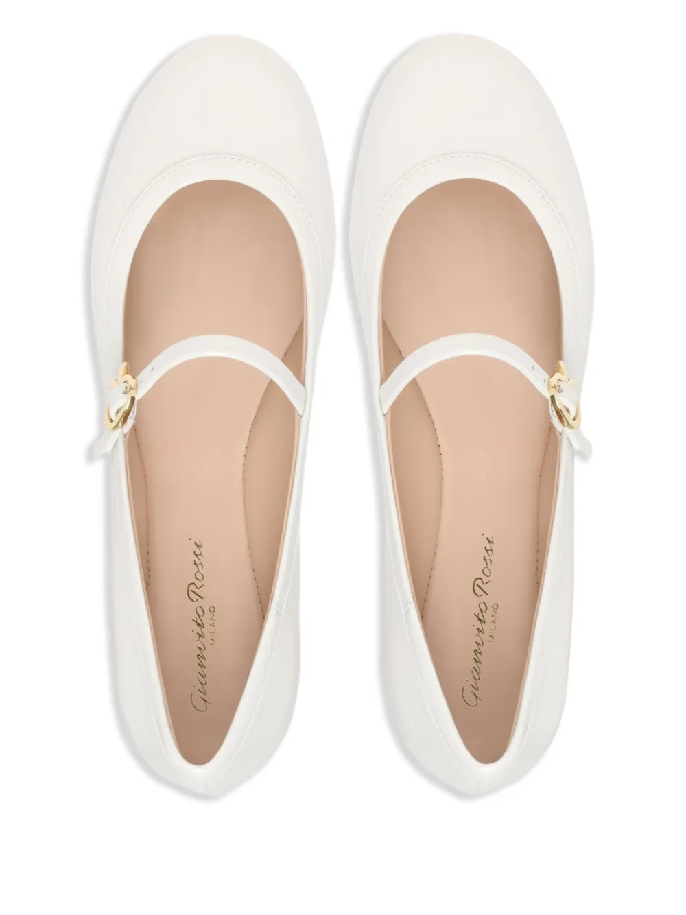 Gianvito Rossi Carla ballet flats White