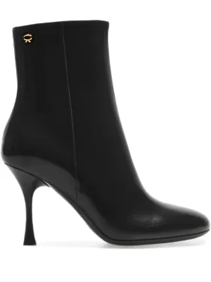 Prada ブロックヒールブーツ 85mm | ブラック | FARFETCH JP