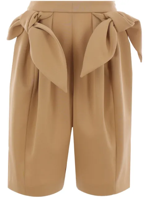 Zomer Clair bow-detailing shorts