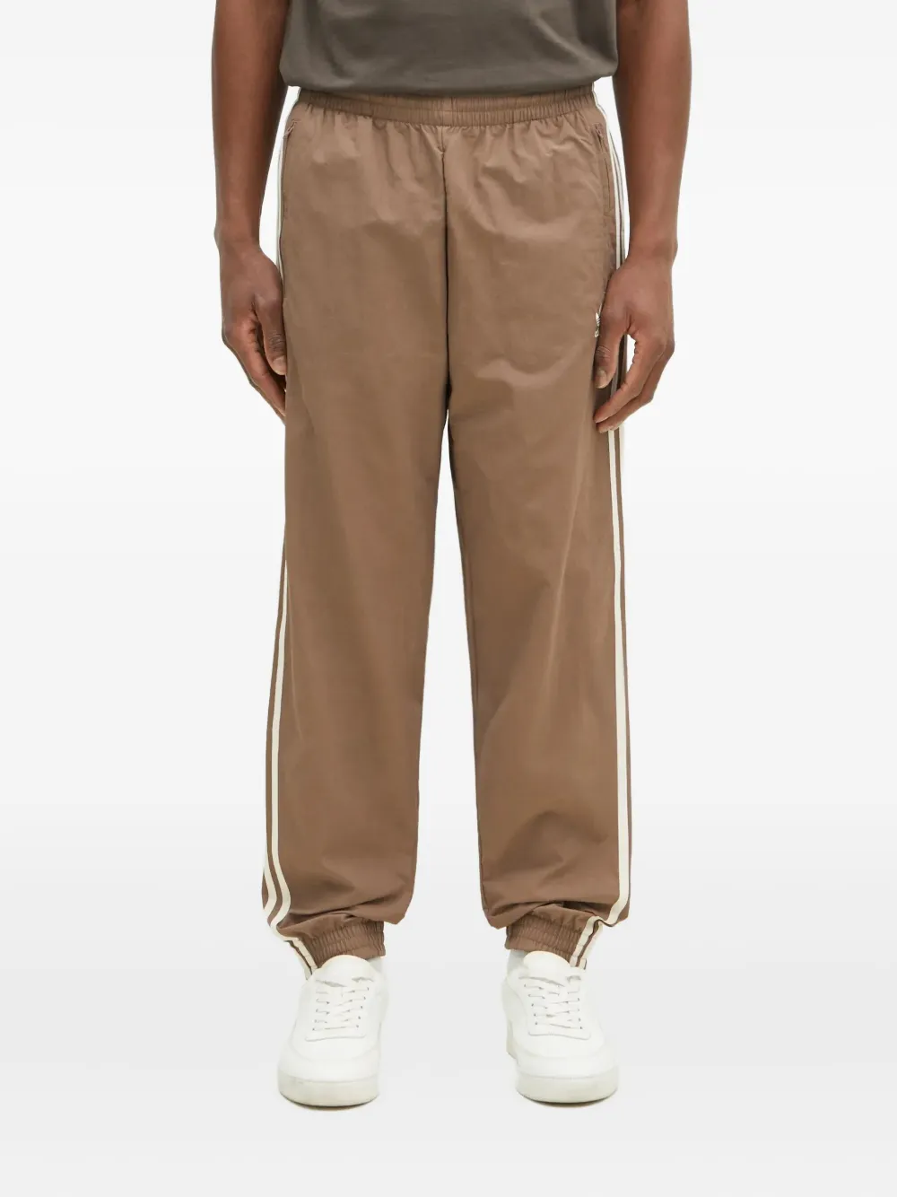 adidas Trainingsbroek met 3 Stripes-logo Bruin
