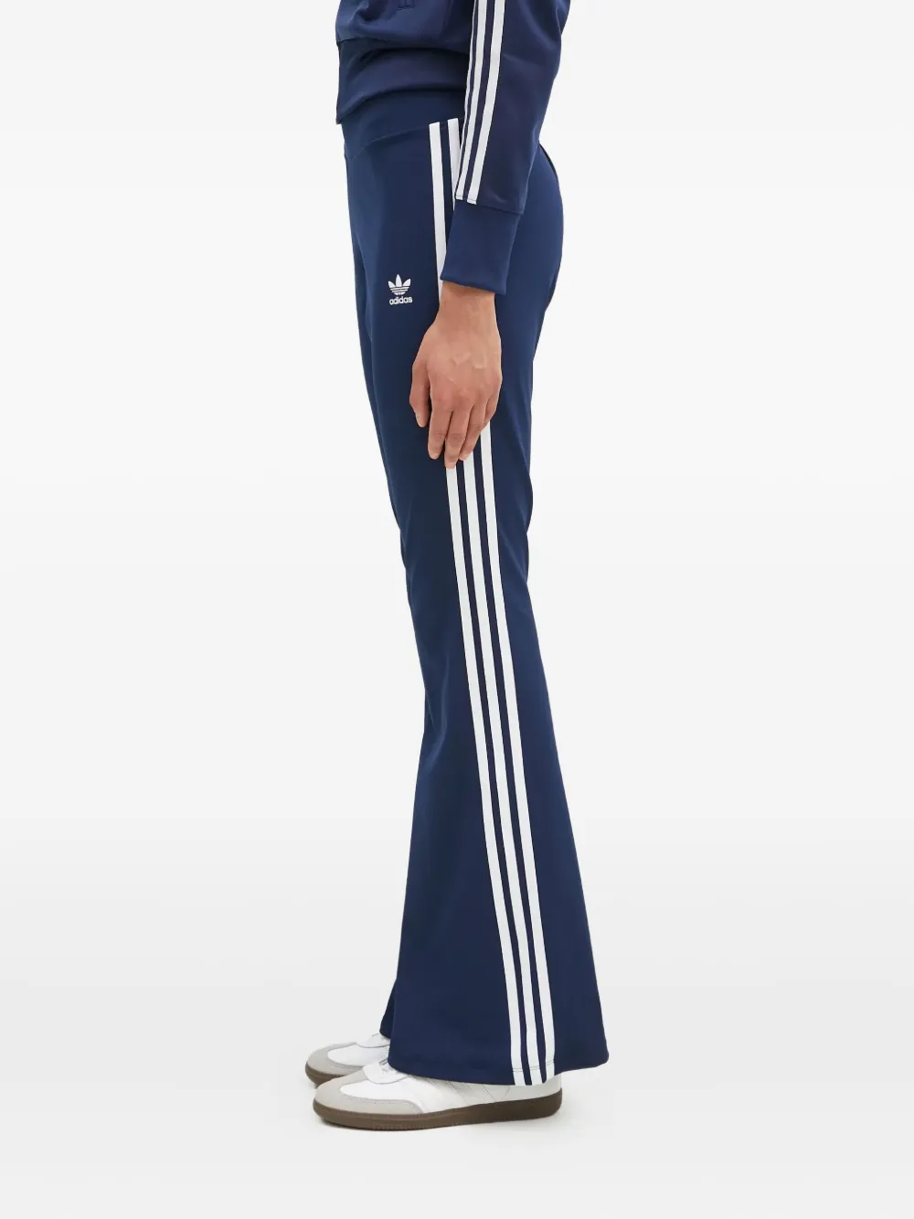 adidas Gestreepte trainingsbroek Blauw