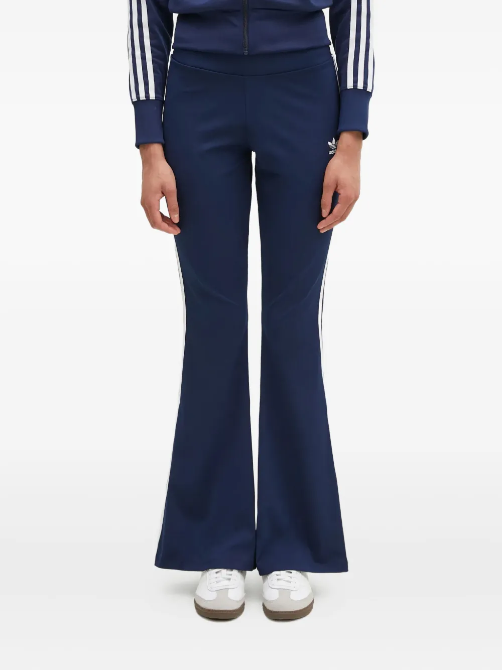 adidas Gestreepte trainingsbroek Blauw