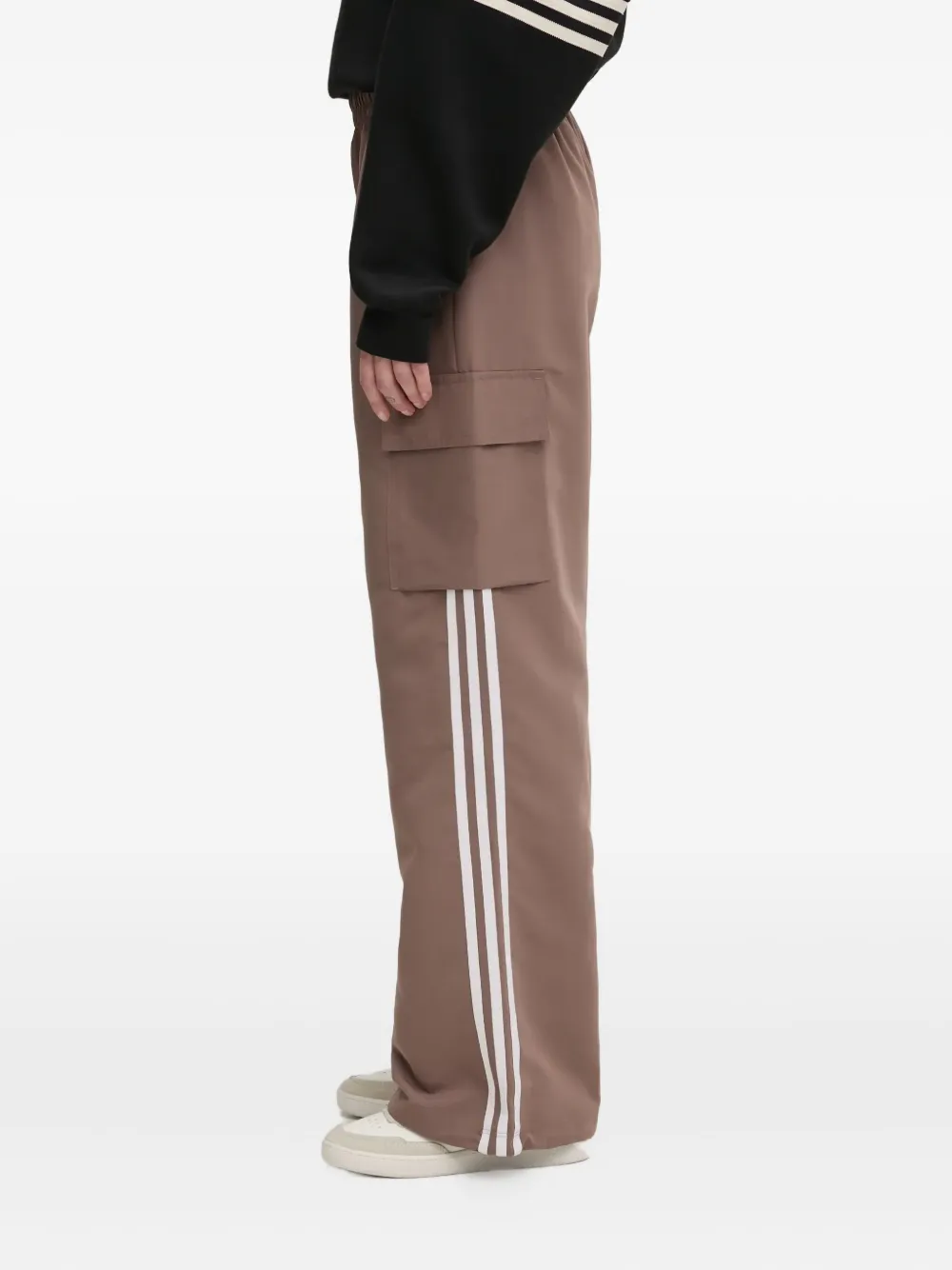 adidas 3-Stripes trainingsbroek met logo Bruin