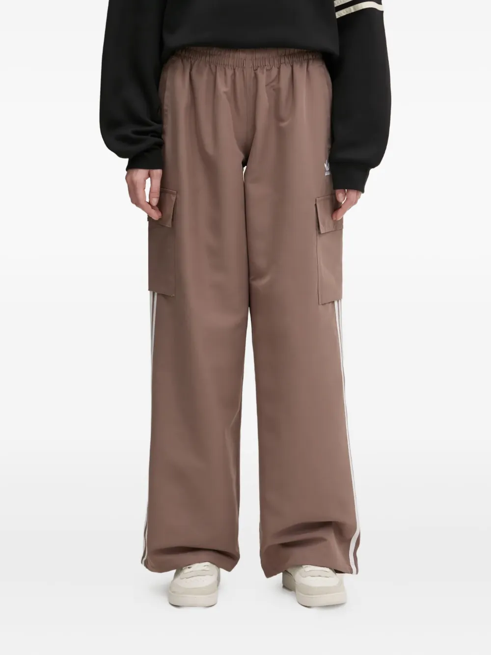 adidas 3-Stripes trainingsbroek met logo Bruin