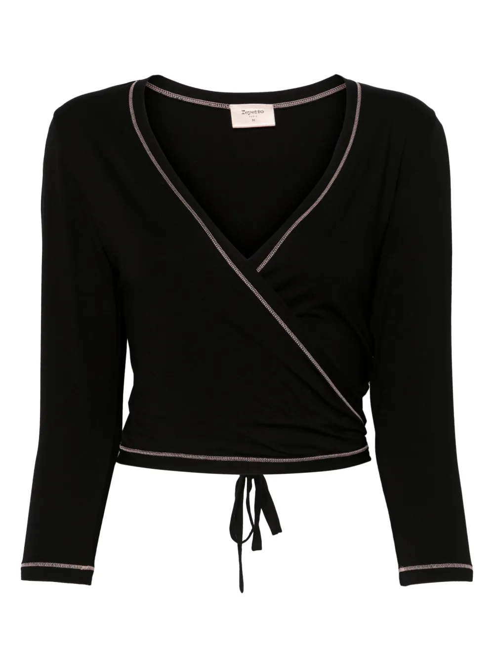 Repetto wrap-design top | Black | Image 1