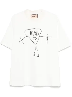 S Plan C グラフィックロングホワイト Tシャツ シャツ＆トップス |【Plan C】プラン シー公式オンラインストア