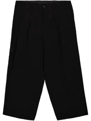 Yohji Yamamoto サルエルパンツ | ブラック | FARFETCH JP