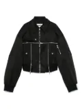 Rokh zip-detailed bomber jacket - Black