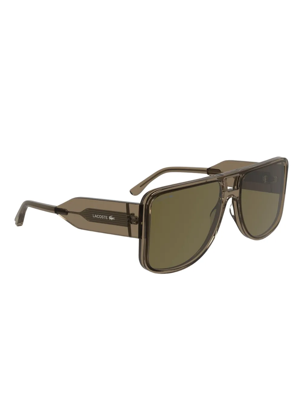 Lacoste Zonnebril met vierkant montuur - Bruin