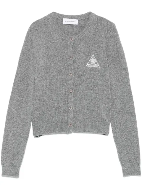 Marine Serre logo-embroidered cardigan
