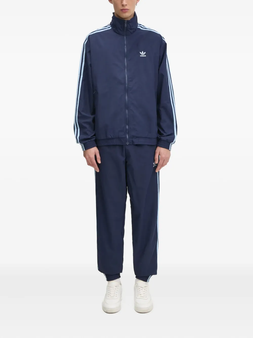 adidas Broek met drie strepen en logo Blauw