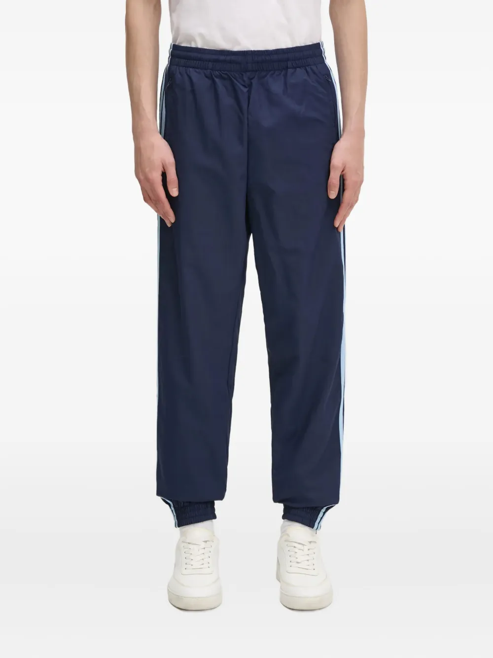 adidas Broek met drie strepen en logo Blauw