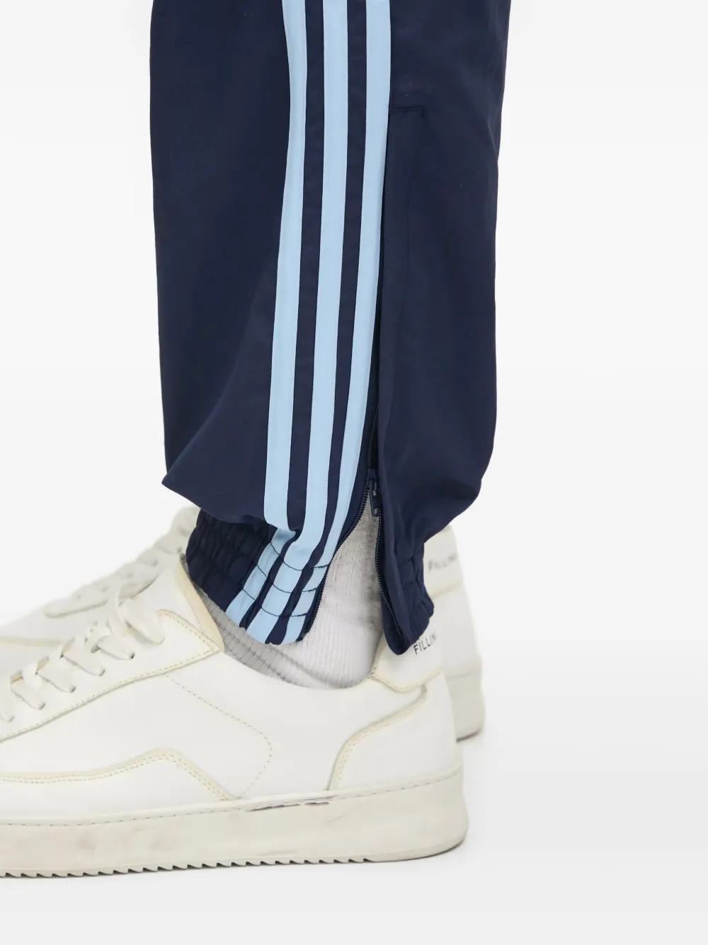 adidas Broek met drie strepen en logo Blauw