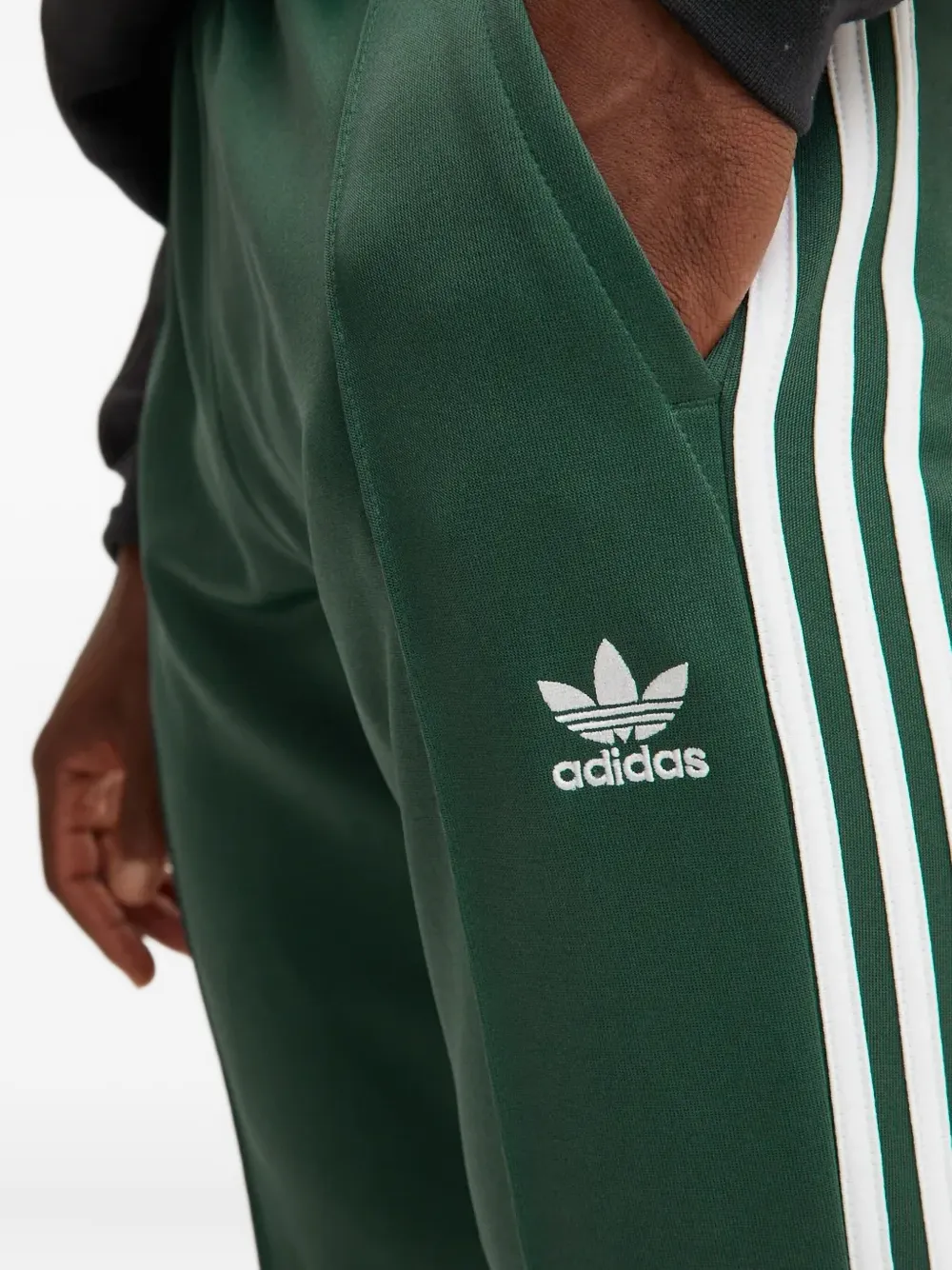 Adidas Originals 3-stripe Logo Track Pants In Green