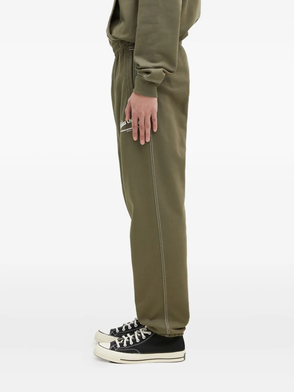 adidas Trainingsbroek met stikseldetail Groen