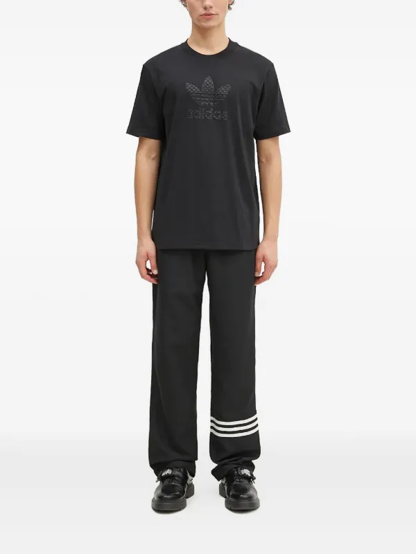 Adidas スリーストライプス トラックパンツ | ブラック | FARFETCH JP