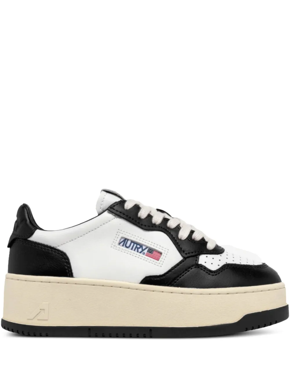 Autry Sneakers Medalis con suola rialzata - Bianco