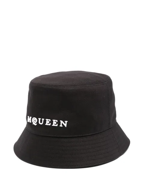 Alexander McQueen logo-embroidered bucket hat