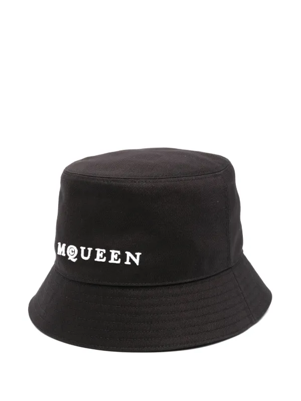 Alexander McQueen ブラック バケットハット Alexander McQueen バケットハット | ブラック | FARFETCH JP